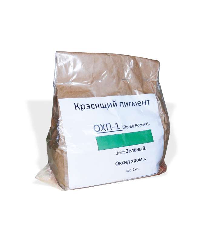 Пигмент зеленый Оксид хрома технический (НЗХС), 2 кг